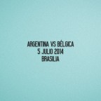 FIFA World Cup 2014 Argentina Home - Argentina VS Belgica Match Details 