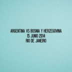 FIFA World Cup 2014 Argentina Home - Argentina VS Bosnia and Herzegovina Match Details