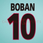 AC Milan 2000-2001 Boban #10 Awaykit Nameset Printing