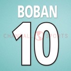 AC Milan 2000-2001 Boban #10 Homekit Nameset Printing