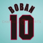 AC Milan 1998-2000 Boban #10 Awaykit Nameset Printing