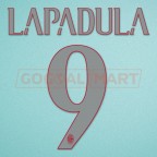 AC Milan 2016-2017 Lapadula #9 Homekit Nameset Printing