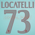 AC Milan 2016-2017 Locatelli #73 Homekit Nameset Printing