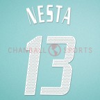 AC Milan 2002-2004 Nesta #13 Homekit Nameset Printing 