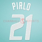 AC Milan 2002-2004 Pirlo #21 Homekit Nameset Printing 