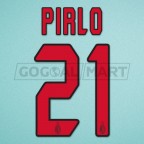 AC Milan 2004-2007 Pirlo #21 Awaykit Nameset Printing