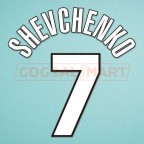 AC Milan 1998-2000 Shevchenko #7 Homekit Nameset Printing