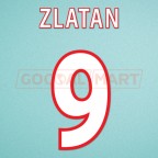 Ajax 2001-2002 Zlatan #9 Champions League Homekit Nameset Printing