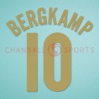 Arsenal 2005-2006 Bergkamp #10 Champions League Homekit Nameset Printing 