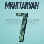 Arsenal Singapore tour 2018-2019 Mkhitaryan #7 Awaykit Nameset Printing