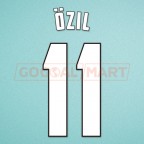 Arsenal 2013-2014 Ozil #11 FA Cup Final Homekit Nameset Printing