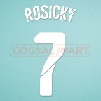 Arsenal 2014-2015 Rosicky #7 FA Cup Homeykit Nameset Printing