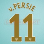Arsenal 2007-2008 v. Persie #11 Champions League Homekit Nameset Printing