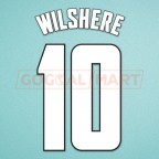 Arsenal 2013-2014 Wilshere #10 FA Cup Homekit Nameset Printing