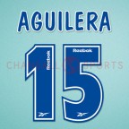Atletico Madrid 2000-2001 Aguilera #15 Homekit Nameset Printing 