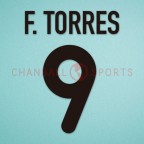 Atletico Madrid 2001-2002 F. Torres #9 Homekit Nameset Printing
