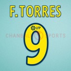 Atletico Madrid 2002-2003 F. Torres #9 Awaykit Nameset Printing