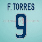 Atletico Madrid 2003-2004 F. Torres #9 Homekit Nameset Printing