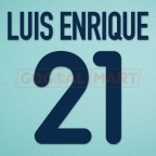 Barcelona 2001-2002 Luis Enrique #21 Awaykit Nameset Printing