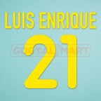 Barcelona 2000-2001 Luis Enrique #21 Homekit Nameset Printing