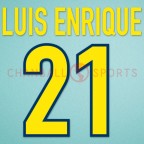 Barcelona 1998-1999 Luis Enrique #21 Homekit Nameset Printing