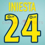 Barcelona 2003-2004 Iniesta #24 Homekit Nameset Printing