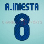 Barcelona 2010-2011 Iniesta #8 Awaykit Nameset Printing