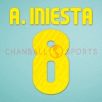 Barcelona 2010-2011 Iniesta #8 Homekit Nameset Printing