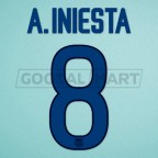 Barcelona 2011-2012 Iniesta #8 3rd Awaykit Nameset Printing