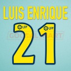 Barcelona 2002-2004 Luis Enrique #21 Homekit Nameset Printing