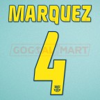 Barcelona 2004-2006 Marquez #4 Homekit Nameset Printing