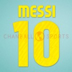 Barcelona 2010-2011 Messi #10 Homekit Nameset Printing