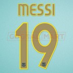Barcelona 2006-2007 Messi #19 Champions League Homekit Nameset Printing