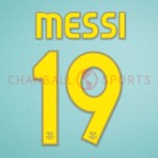 Barcelona 2007-2008 Messi #19 Homekit Nameset Printing
