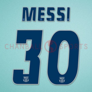 Messi #30 2004-2006 Barcelona Homekit Nameset Printing 