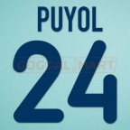 Barcelona 2001-2002 Puyol #5 Awaykit Nameset Printing