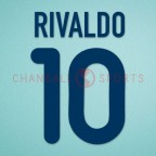 Barcelona 2001-2002 Rivaldo #10 Awaykit Nameset Printing