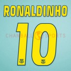 Barcelona 2004-2006 Ronaldinho #10 Homekit Nameset Printing