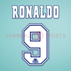 Barcelona 1996-1997 Ronaldo #9 Homekit Nameset Printing