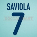 Barcelona 2001-2002 Saviola #7 Awaykit Nameset Printing