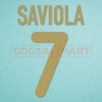 Barcelona 2001-2002 Saviola #9 Homekit Nameset Printing