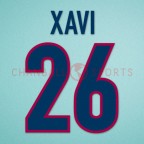 Barcelona 1998-2000 Xavi #26 Awaykit Nameset Printing