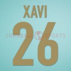 Barcelona 1999-2000 Xavi #26 Homekit Nameset Printing