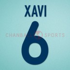 Barcelona 2001-2002 Xavi #6 Awaykit Nameset Printing