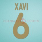Barcelona 2001-2002 Xavi #6 Homekit Nameset Printing