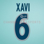 Barcelona 2002-2004 Xavi #6 Awaykit Nameset Printing