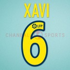 Barcelona 2002-2004 Xavi #6 Homekit Nameset Printing