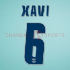 Barcelona 2004-2006 Xavi #6 Awaykit Nameset Printing