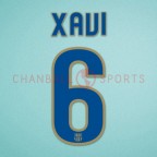 Barcelona 2008-2010 Xavi #6 Awaykit Nameset Printing