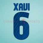 Barcelona 2010-2011 Xavi #6 Awaykit Nameset Printing